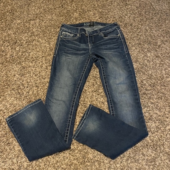 Ariya Jeans Size 5 Teen Blue Denim Stretch Skinny Jeans - Picture 2 of 9